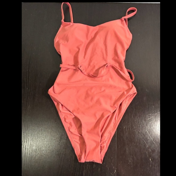 Andie Swim The Riviera One Piece Swimsuit Punch Pink Size XS - NWT - Picture 4 of 15